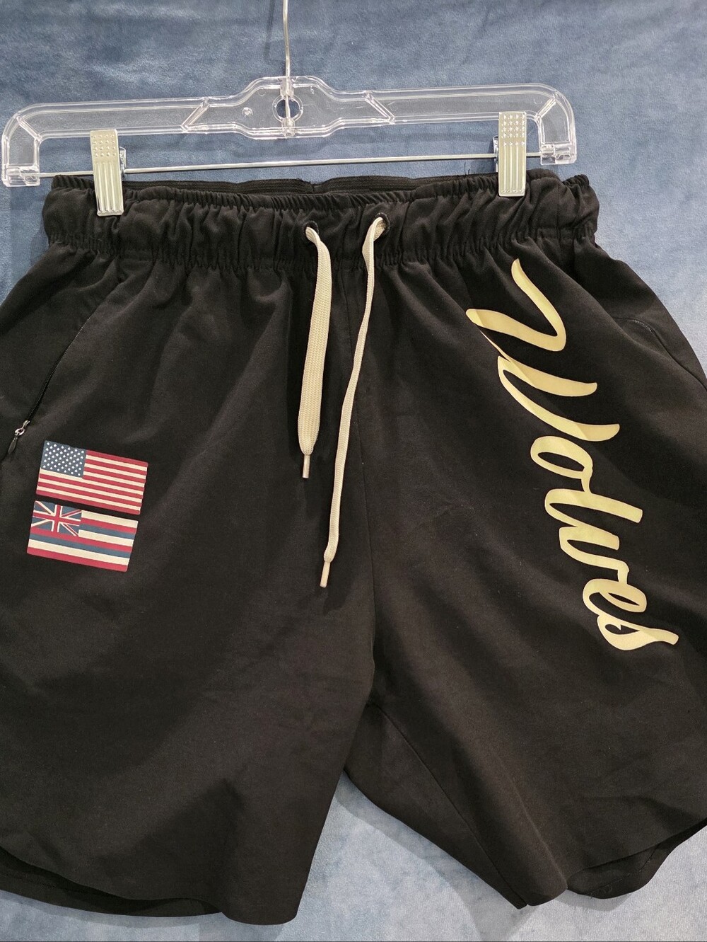 Darc Sport Wolves Athletic Shorts Mens Small Black Gym Limited Edition 715/1200